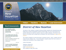 Tablet Screenshot of newhazelton.ca